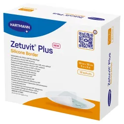 Zetuvit Plus Silicone Border Hartmann 10 x 10 cm | 120 Stück